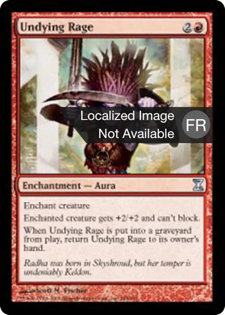 Rage inextinguible — Time Spiral — Magic: The Gathering