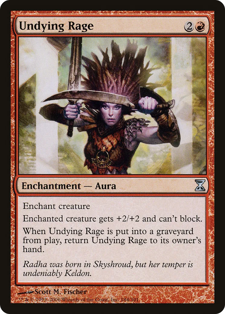 Undying Rage — Time Spiral — Magic: The Gathering
