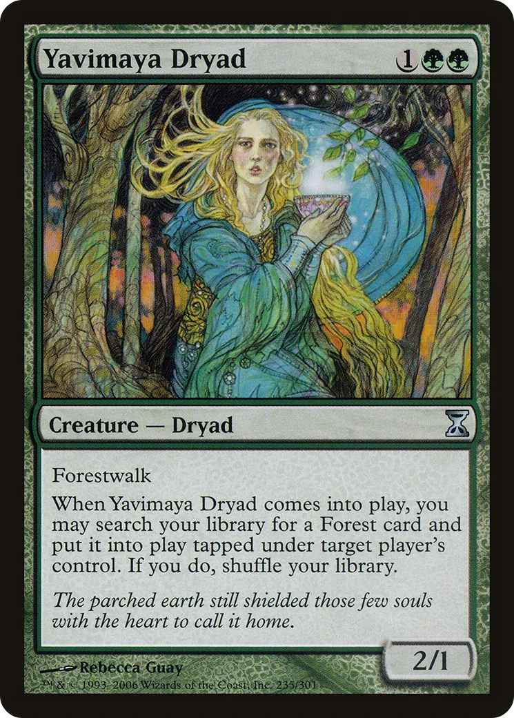 Yavimaya Dryad — Time Spiral — Magic: The Gathering