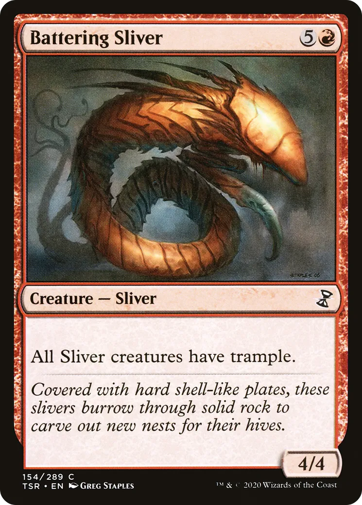 Battering Sliver — Time Spiral Remastered — Magic: The Gathering