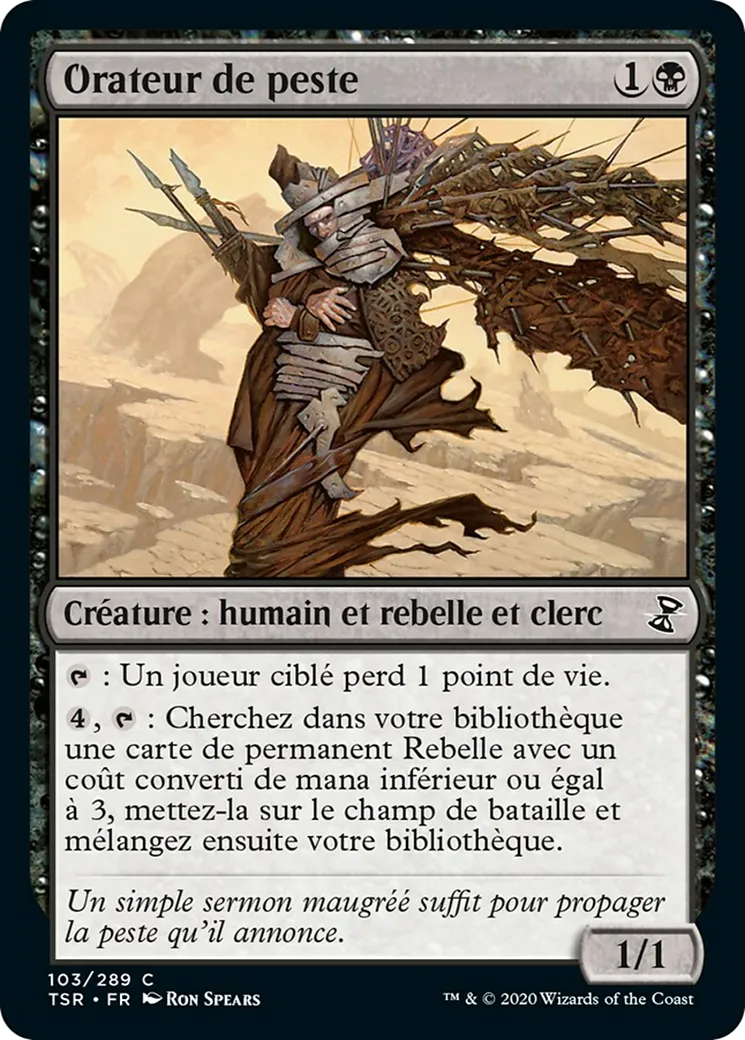 Orateur de peste — Time Spiral Remastered — Magic: The Gathering