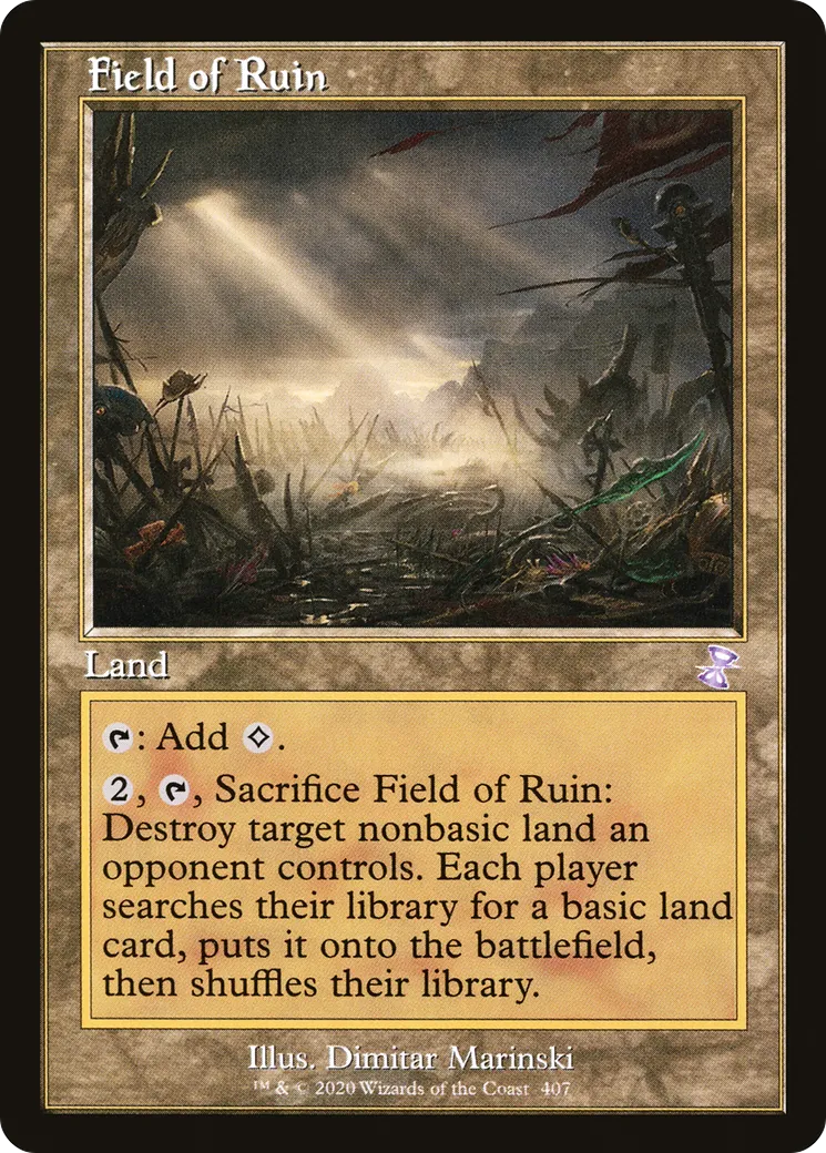 Field of Ruin from Time Spiral Remastered - Magic: The Gathering