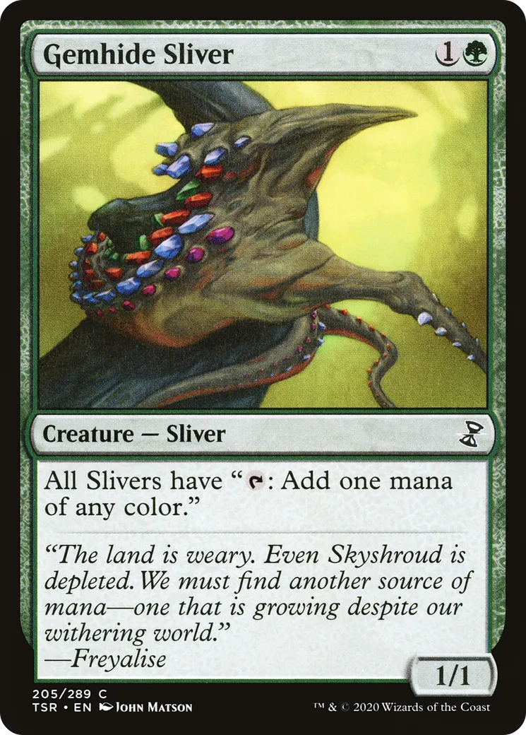 Gemhide Sliver — Time Spiral Remastered — Magic: The Gathering