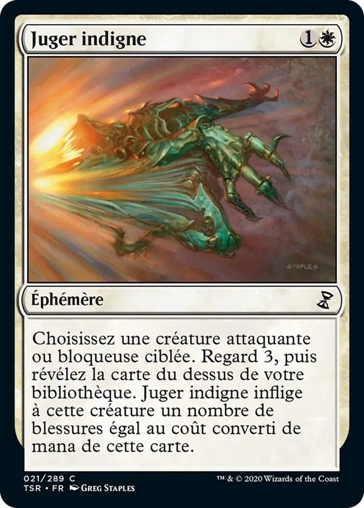 Juger indigne — Time Spiral Remastered — Magic: The Gathering