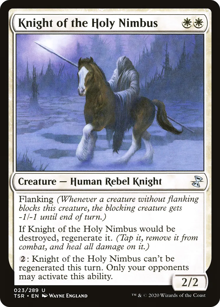 Knight of the Holy Nimbus — Time Spiral Remastered — Magic: The Gathering