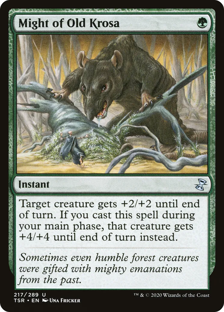 Might of Old Krosa from Time Spiral Remastered - Magic: The Gathering