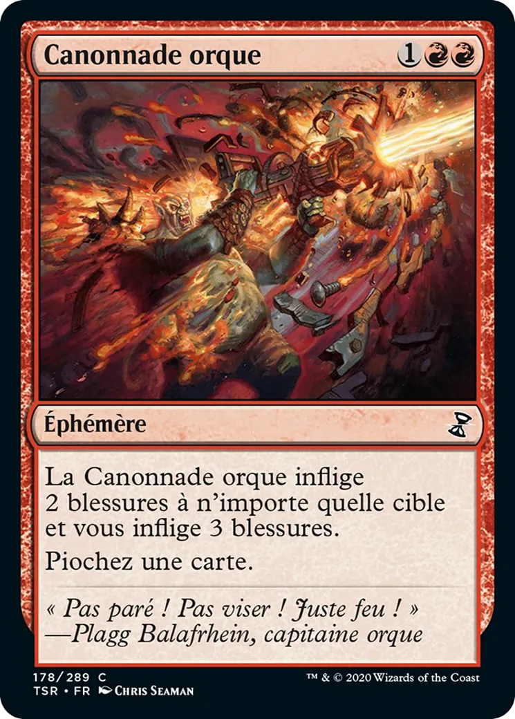 Canonnade orque — Time Spiral Remastered — Magic: The Gathering