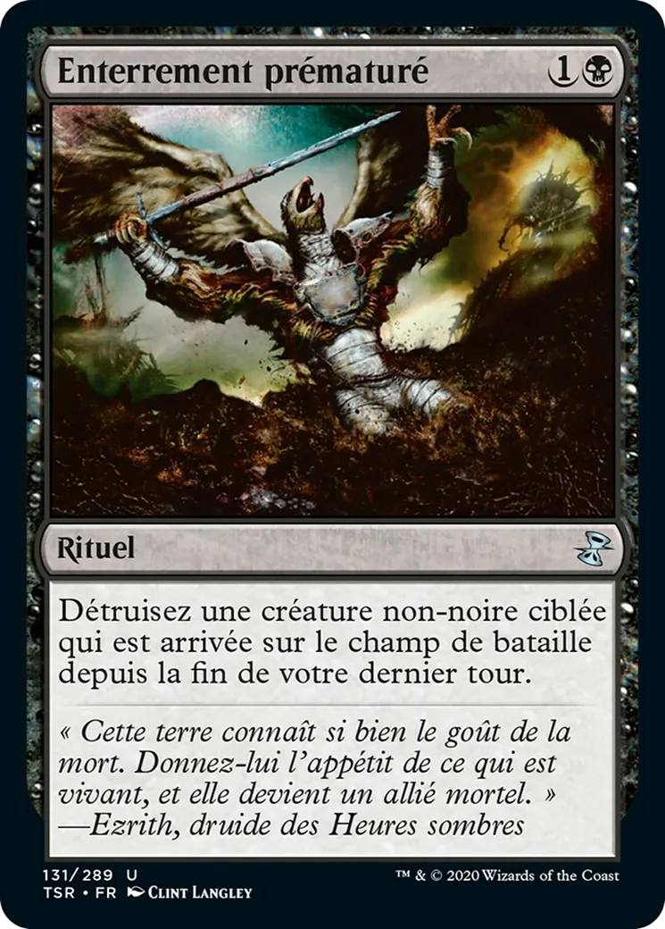 Enterrement prématuré — Time Spiral Remastered — Magic: The Gathering