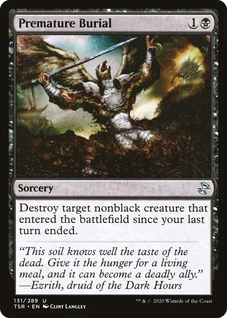 Premature Burial — Time Spiral Remastered — Magic: The Gathering
