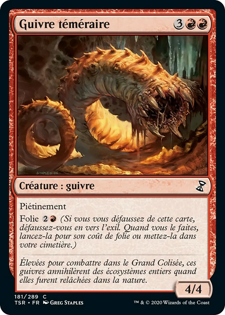 Guivre téméraire — Time Spiral Remastered — Magic: The Gathering