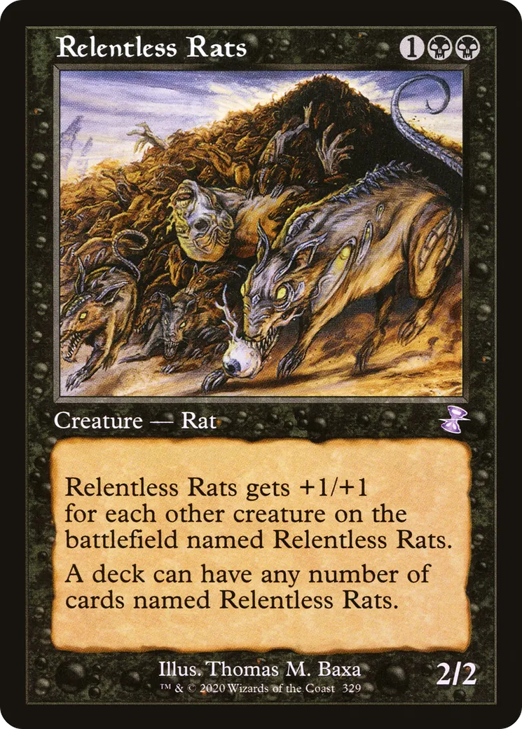 Relentless Rats — Time Spiral Remastered — Magic: The Gathering