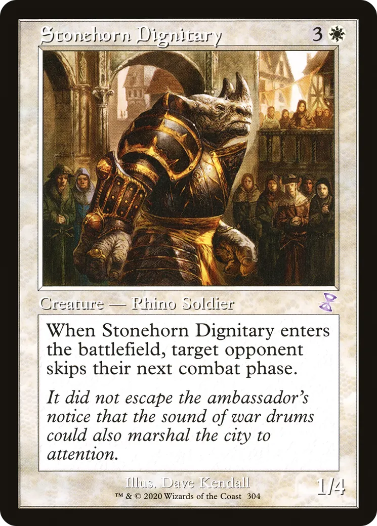 Stonehorn Dignitary — Time Spiral Remastered — Magic: The Gathering