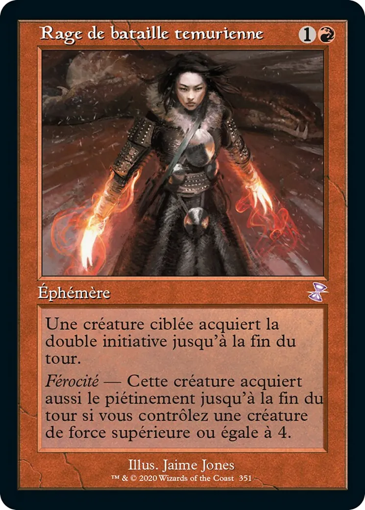 Rage de bataille temurienne — Time Spiral Remastered — Magic: The Gathering