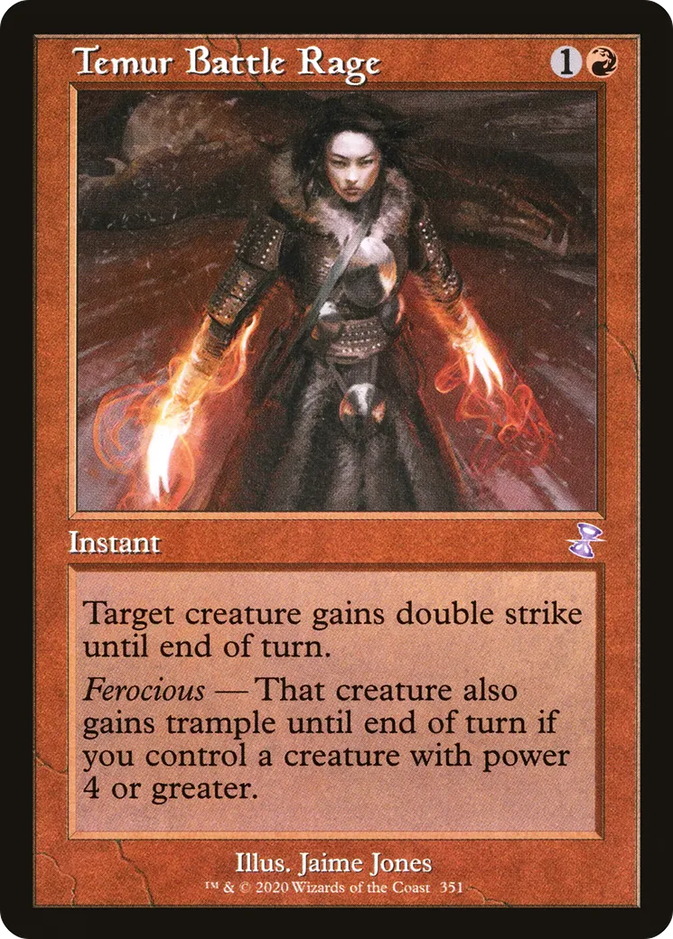 Rage de bataille temurienne — Time Spiral Remastered — Magic: The Gathering