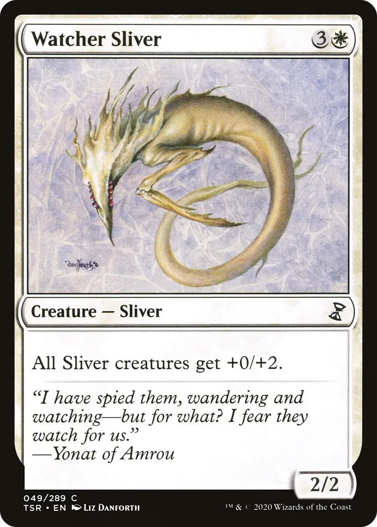 Watcher Sliver — Time Spiral Remastered — Magic: The Gathering