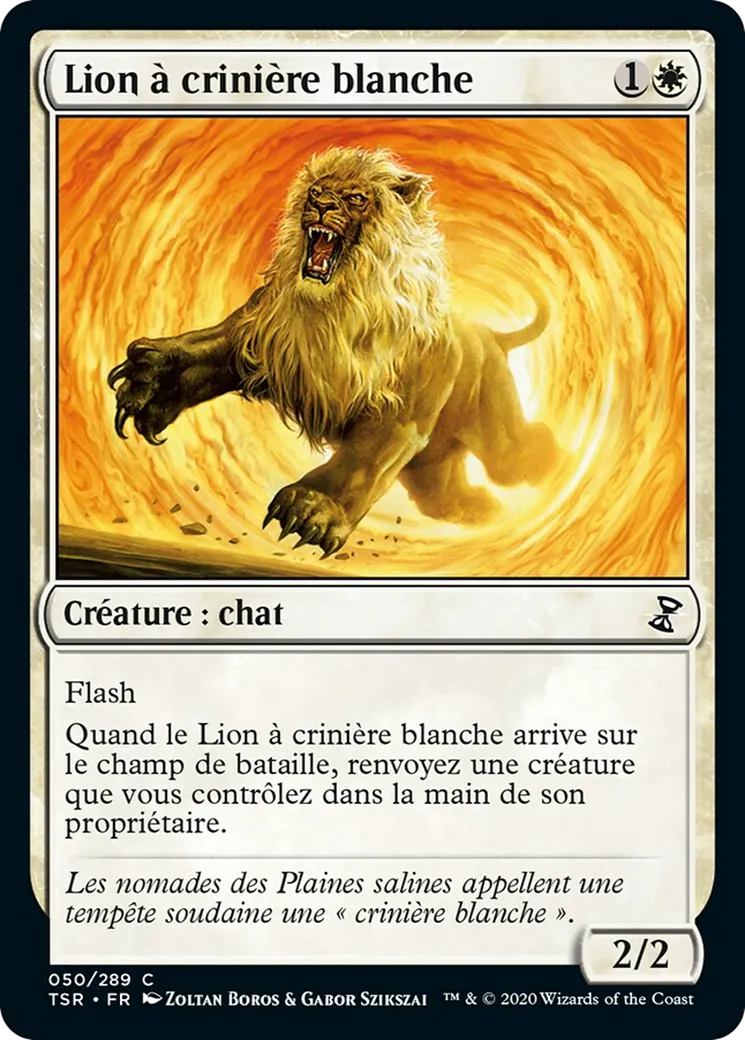 Lion à crinière blanche — Time Spiral Remastered — Magic: The Gathering