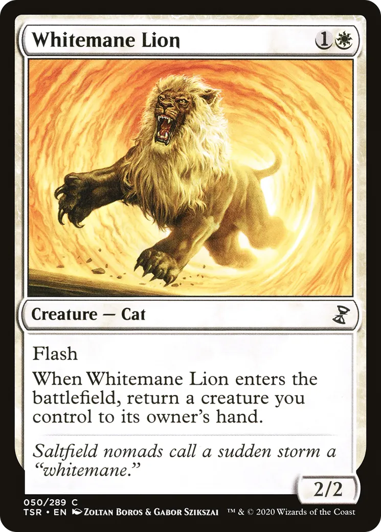 Whitemane Lion — Time Spiral Remastered — Magic: The Gathering
