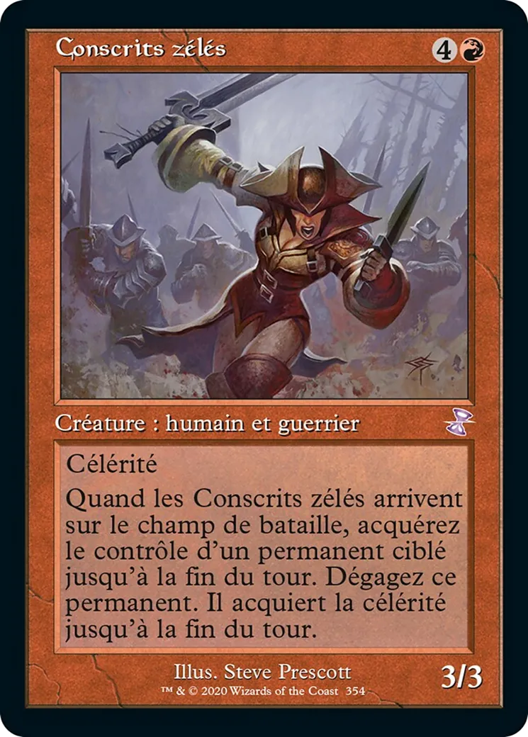 Conscrits zélés — Time Spiral Remastered — Magic: The Gathering
