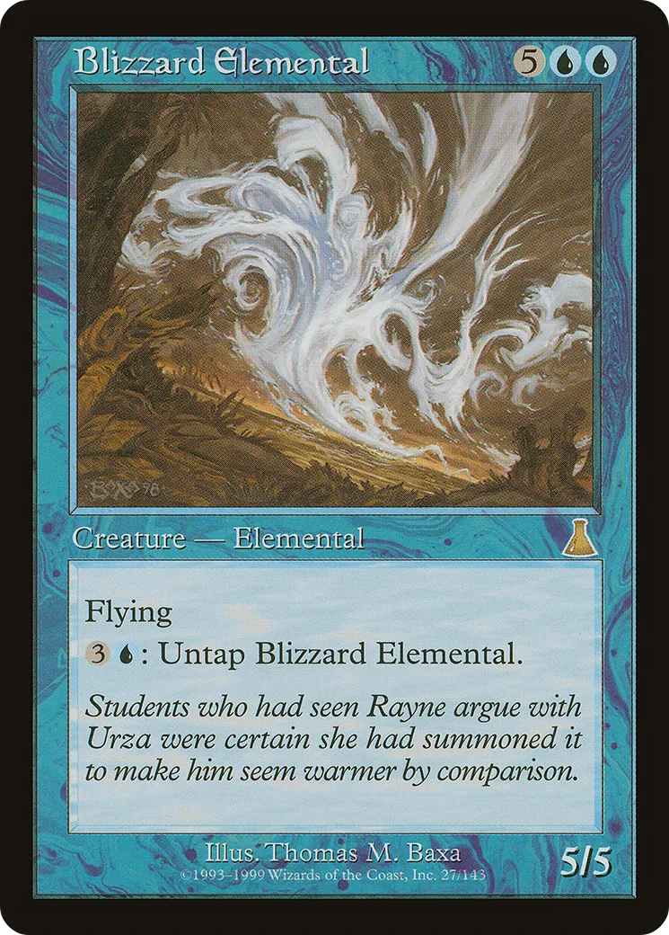 Elemental de Blizzard — Urza's Destiny — Magic: The Gathering