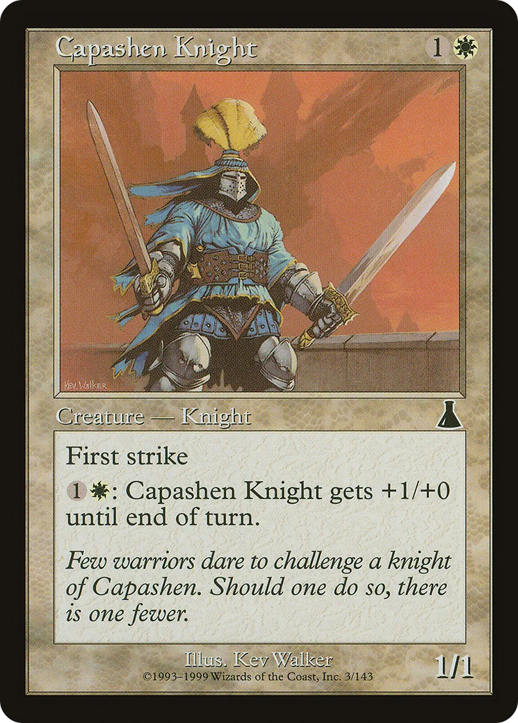 Capashen Knight — Urza's Destiny — Magic: The Gathering