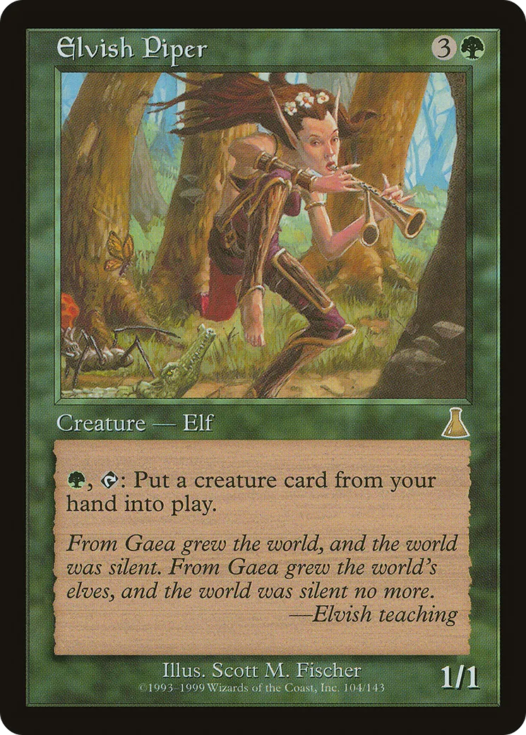 Elvish Piper — Urza's Destiny — Magic: The Gathering