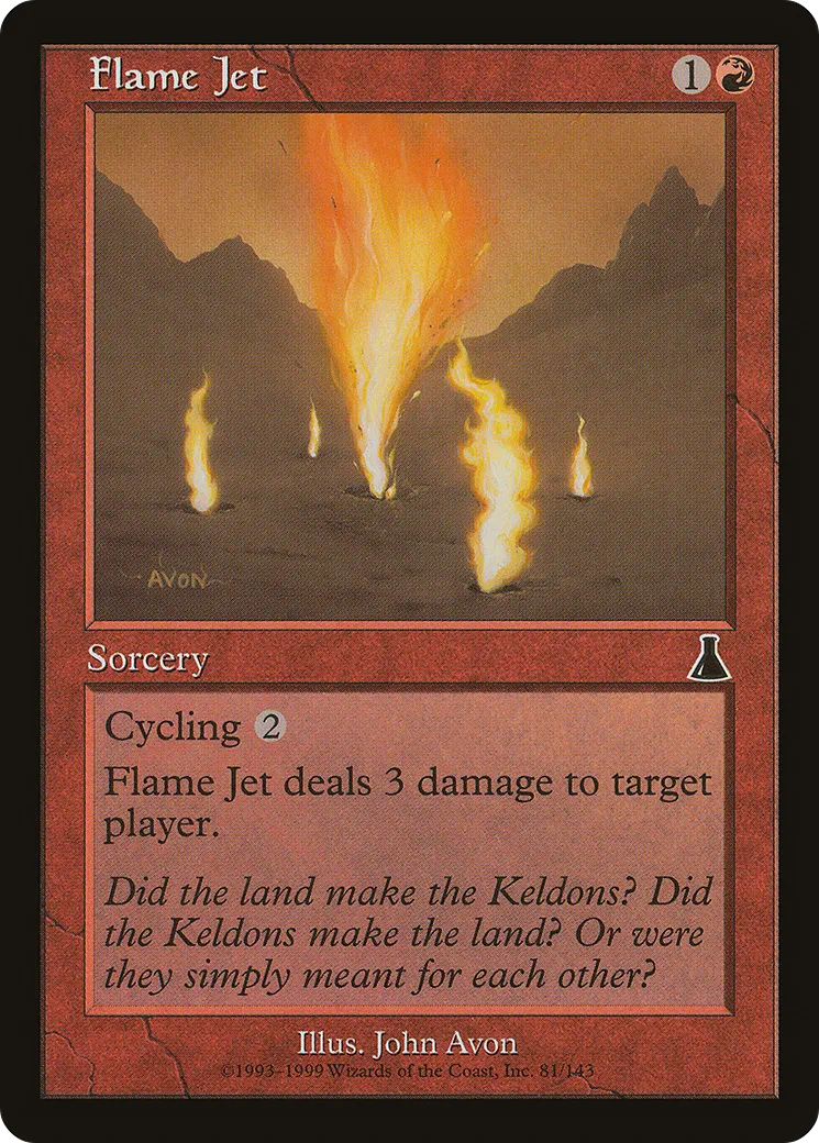 Flame Jet — Urza's Destiny — Magic: The Gathering