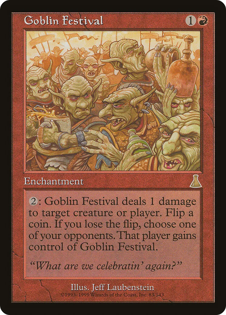 Goblin Festival — Urza's Destiny — Magic: The Gathering