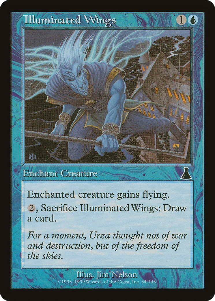 Illuminated Wings — Urza's Destiny — Magic: The Gathering