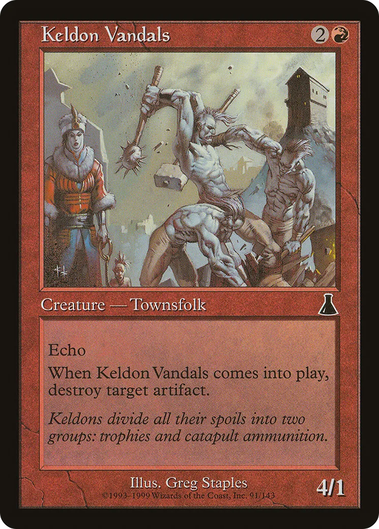 Keldon Vandals — Urza's Destiny — Magic: The Gathering