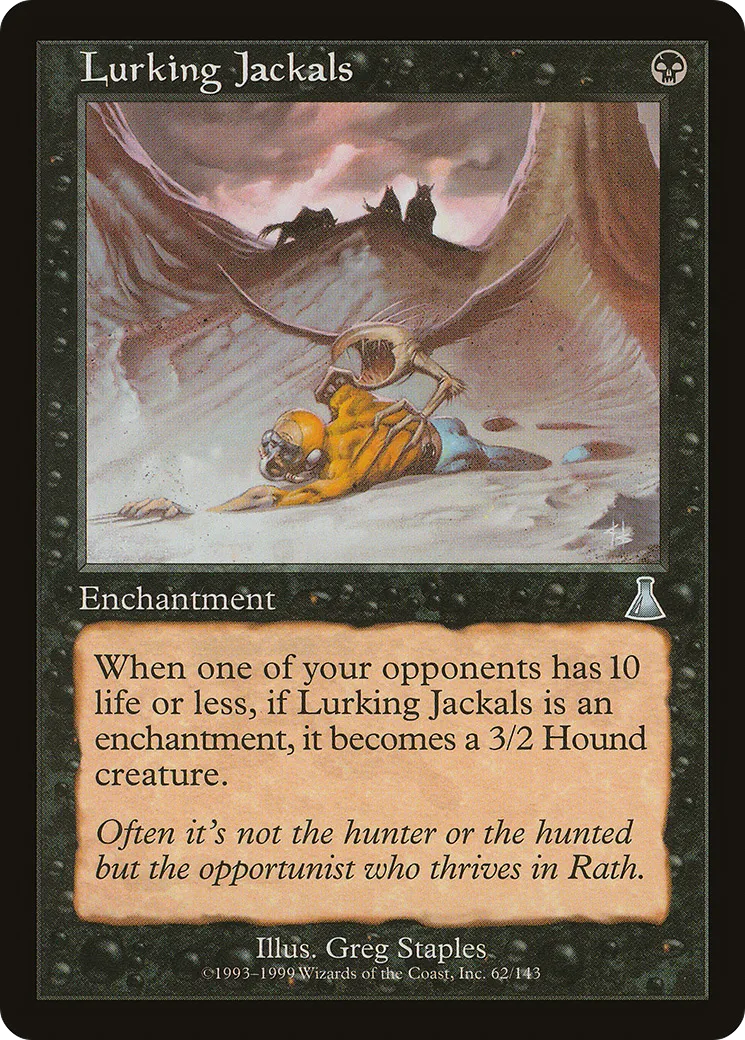 Lurking Jackals from Urza's Destiny - Magic: The Gathering