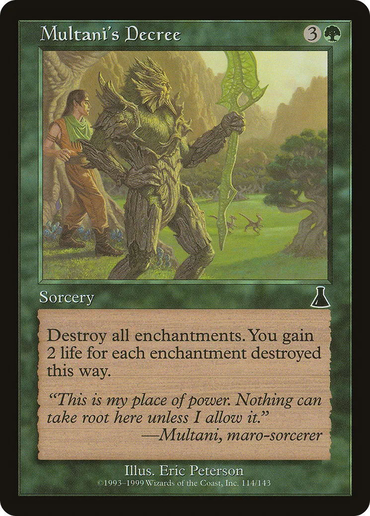 Décret de Multani — Urza's Destiny — Magic: The Gathering