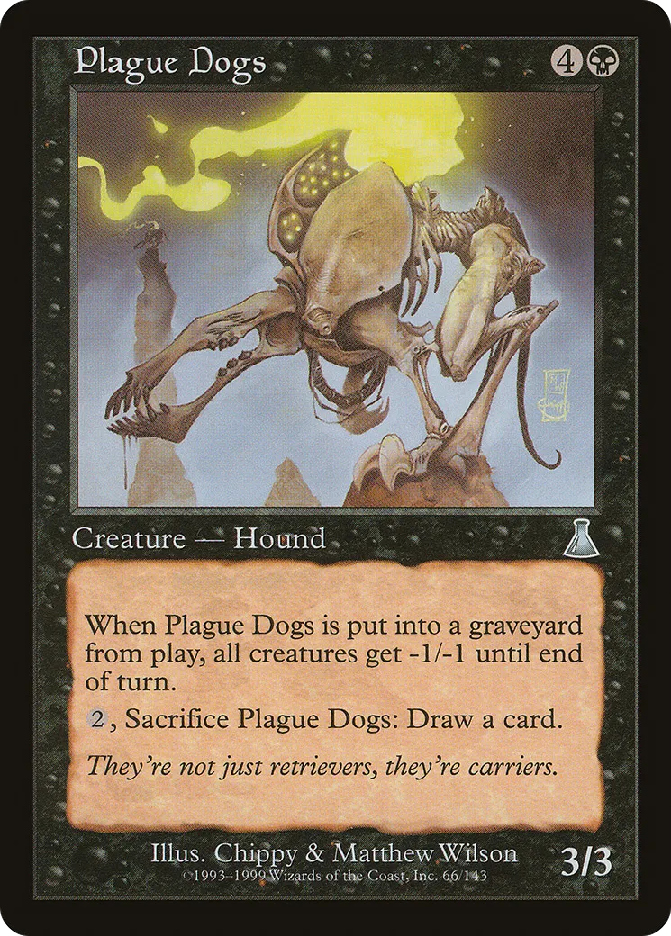 Plague Dogs — Urza's Destiny — Magic: The Gathering