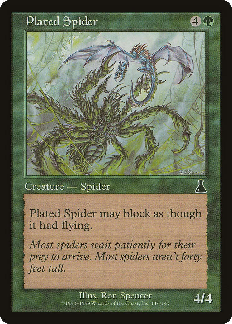 Plated Spider — Urza's Destiny — Magic: The Gathering