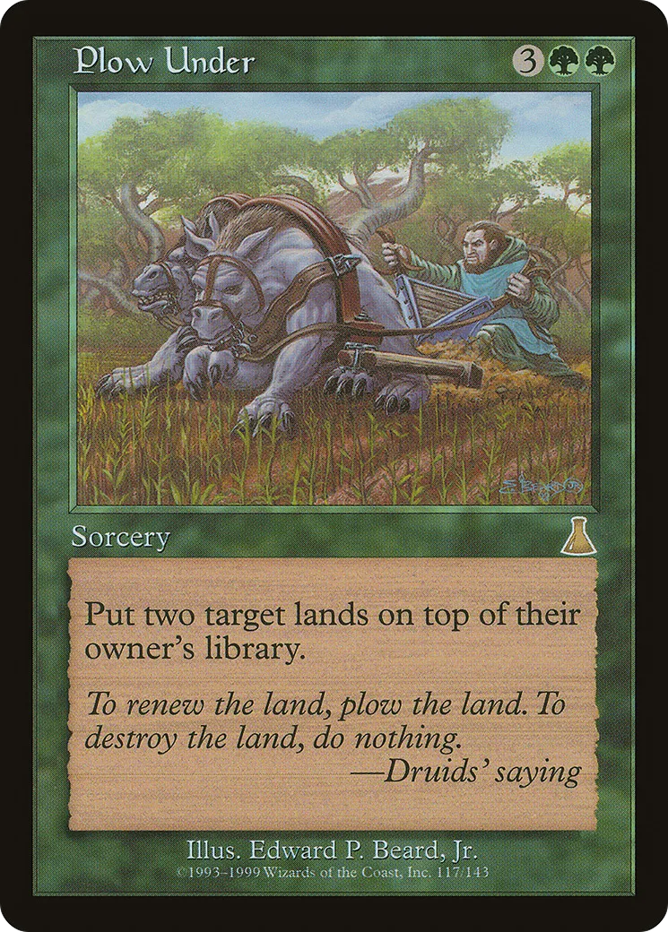 Plow Under from Urza's Destiny - Magic: The Gathering