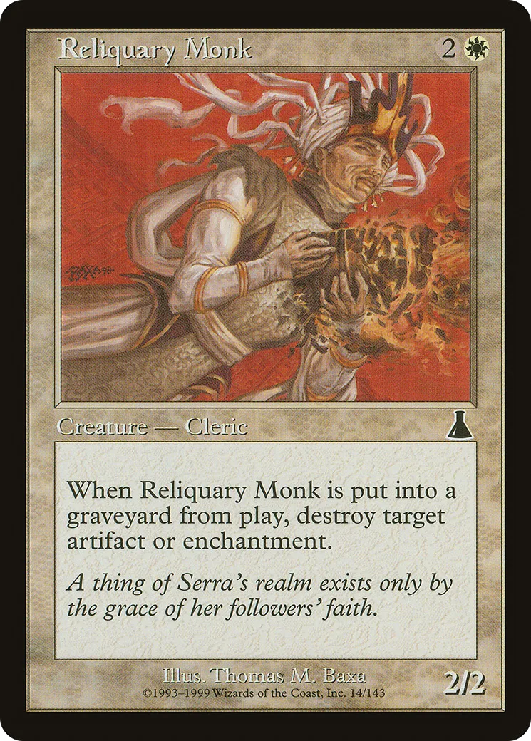 Reliquary Monk — Urza's Destiny — Magic: The Gathering