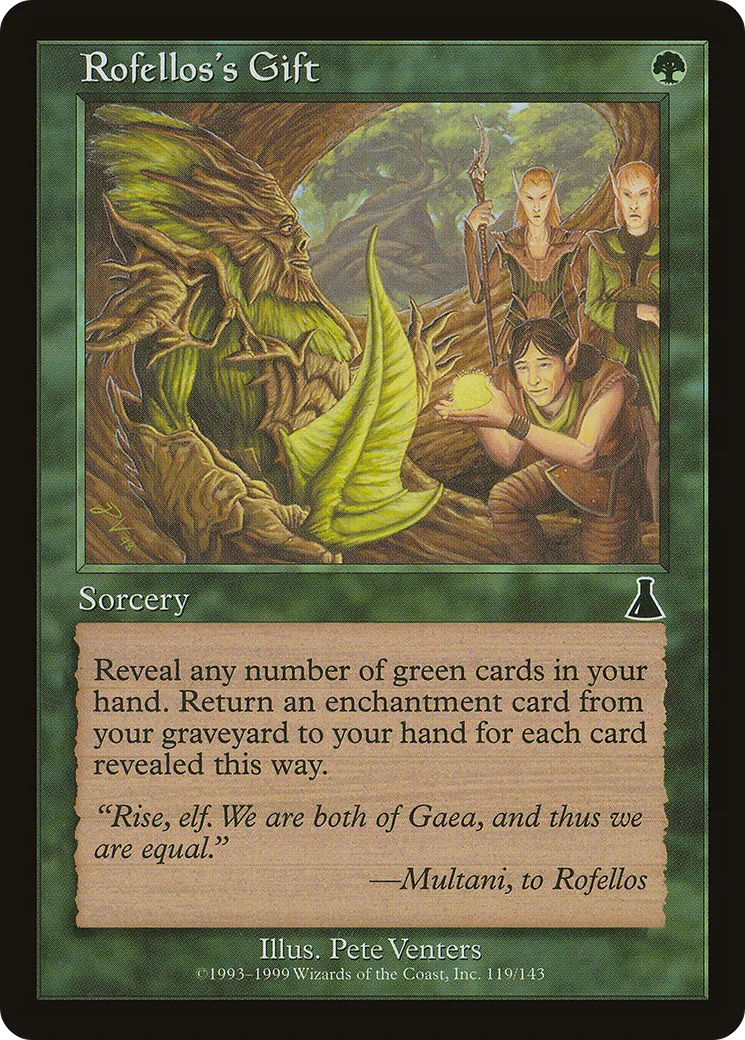 Cadeau de Rofellos — Urza's Destiny — Magic: The Gathering
