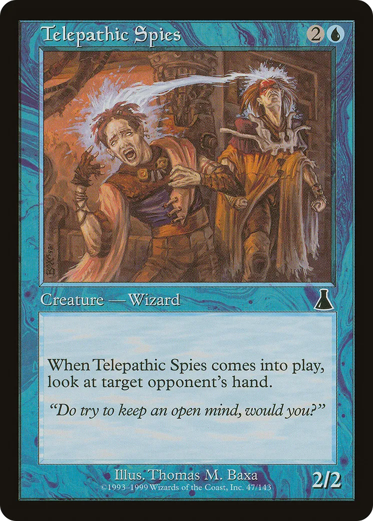 Telepathic Spies — Urza's Destiny — Magic: The Gathering