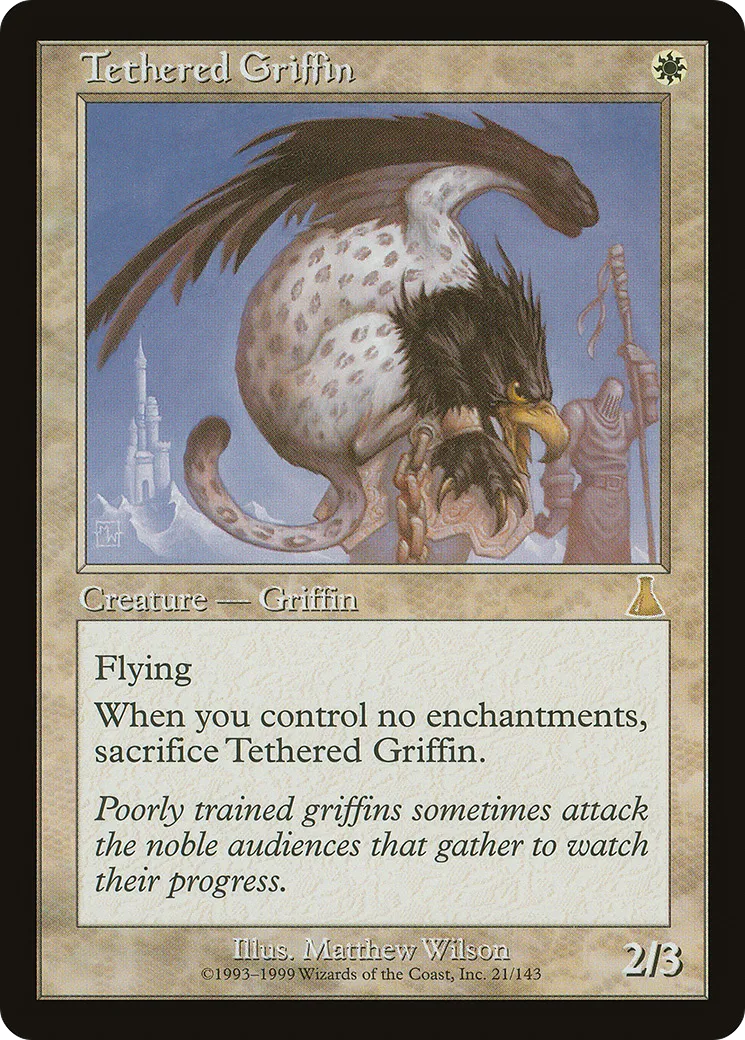 Tethered Griffin from Urza's Destiny - Magic: The Gathering