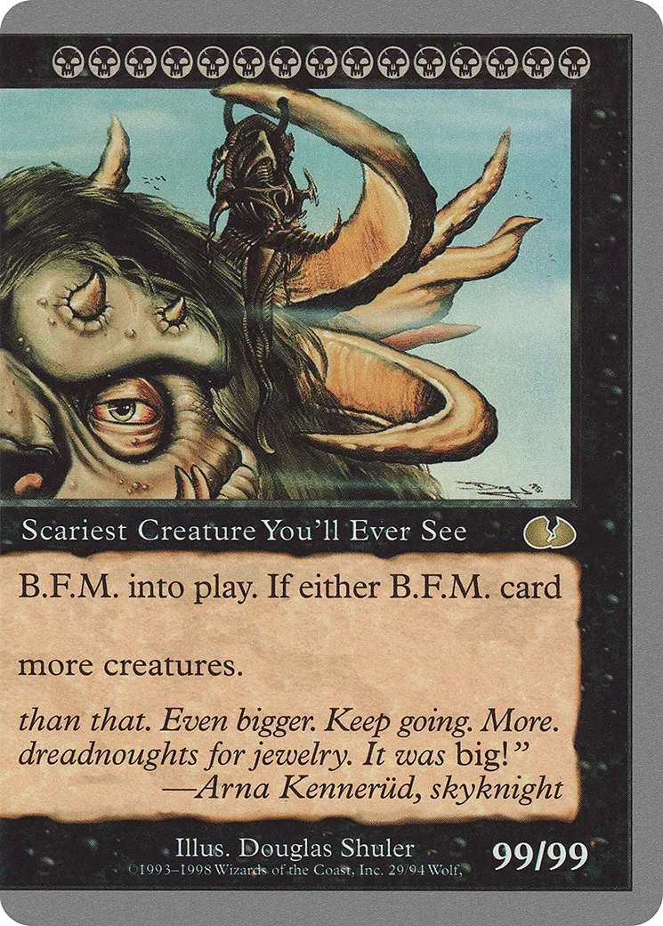 B.F.M. (Big Furry Monster) — Unglued — Magic: The Gathering