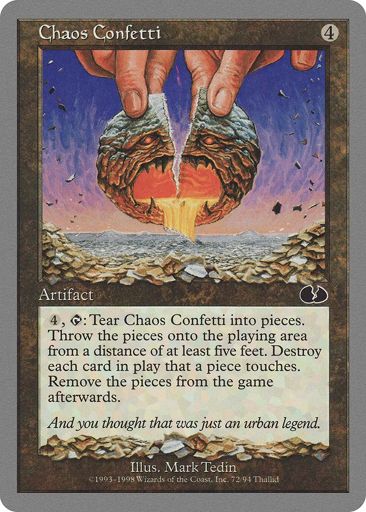 Chaos Confetti — Unglued — Magic: The Gathering