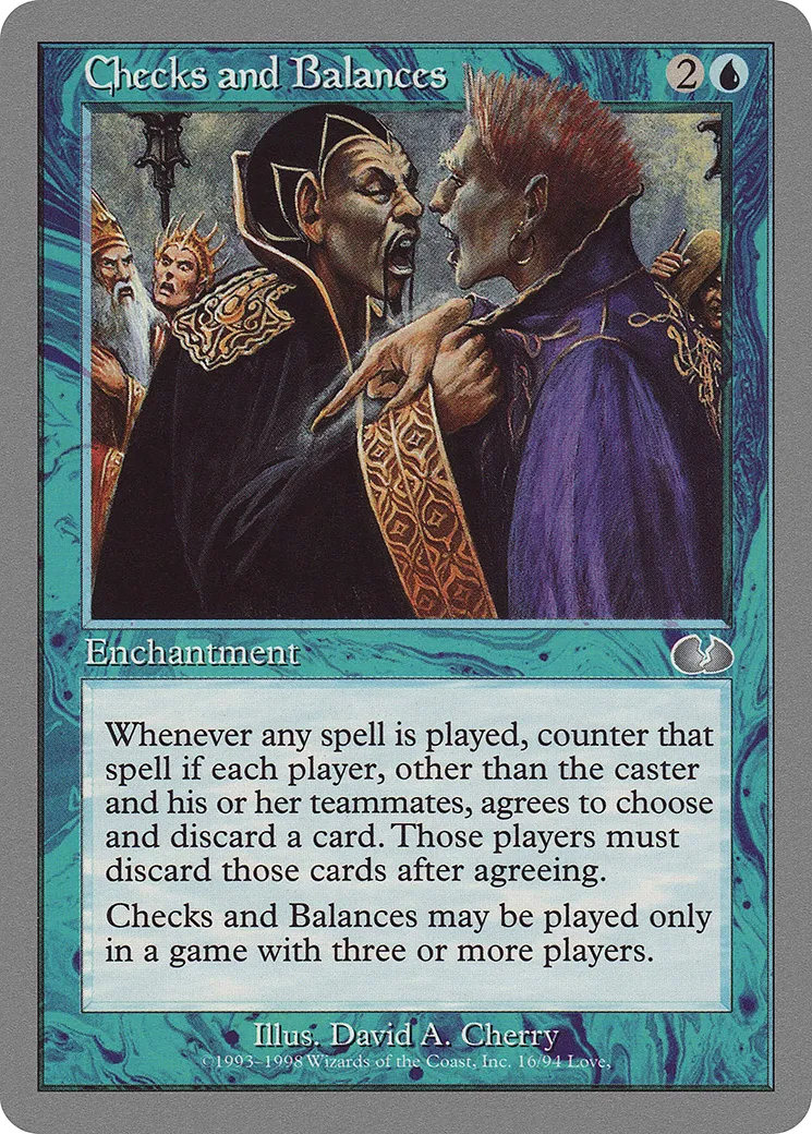 Checks and Balances — Unglued — Magic: The Gathering