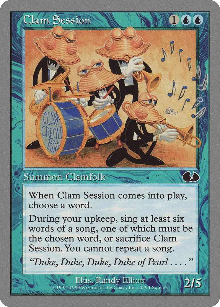 Clam Session — Unglued — Magic: The Gathering
