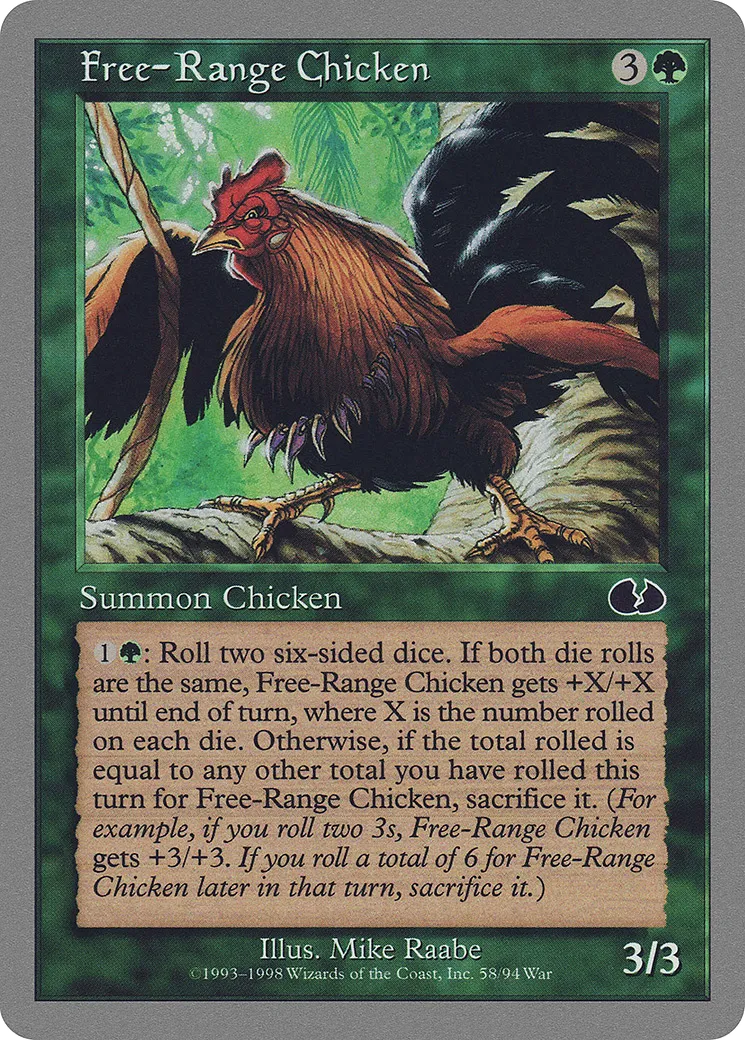 Free-Range Chicken — Unglued — Magic: The Gathering
