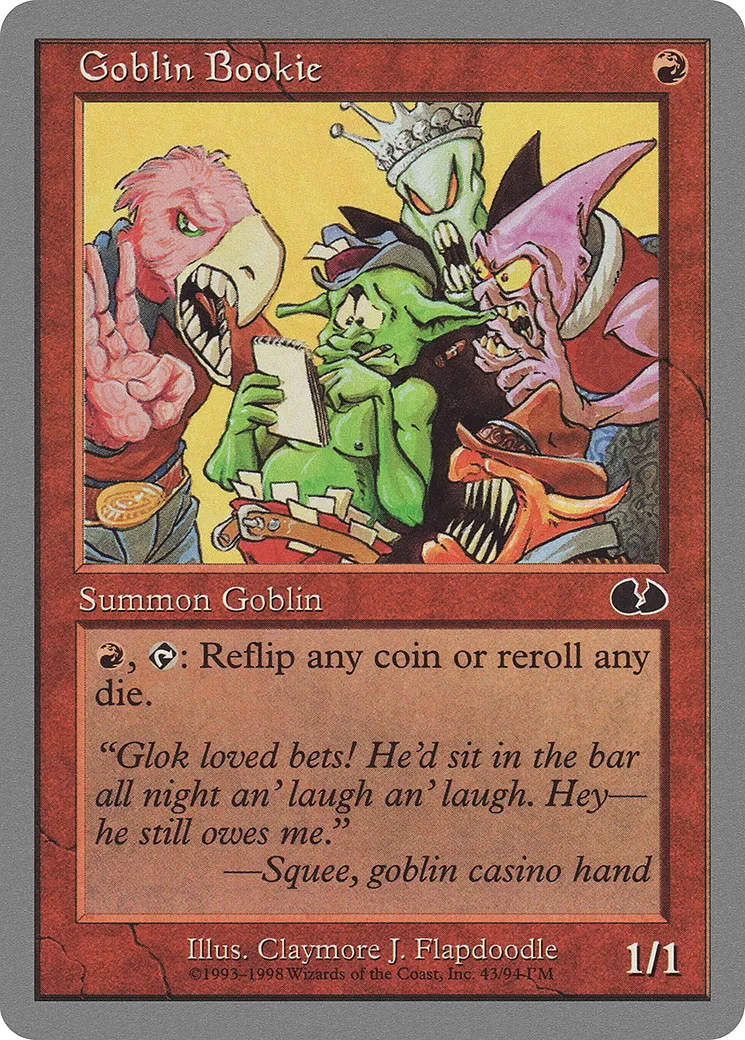 Goblin Bookie — Unglued — Magic: The Gathering