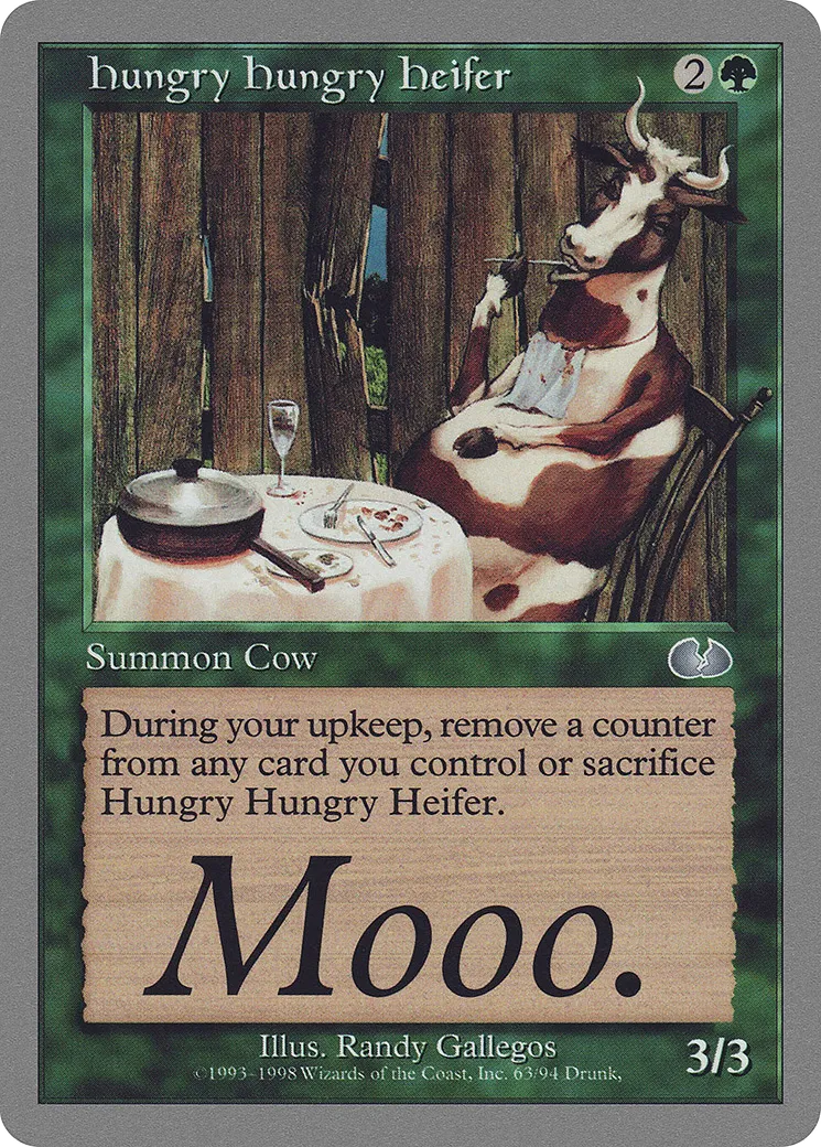 Hungry Hungry Heifer — Unglued — Magic: The Gathering