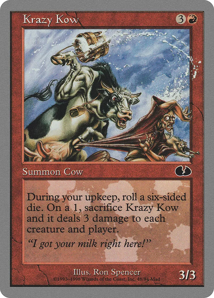Krazy Kow — Unglued — Magic: The Gathering