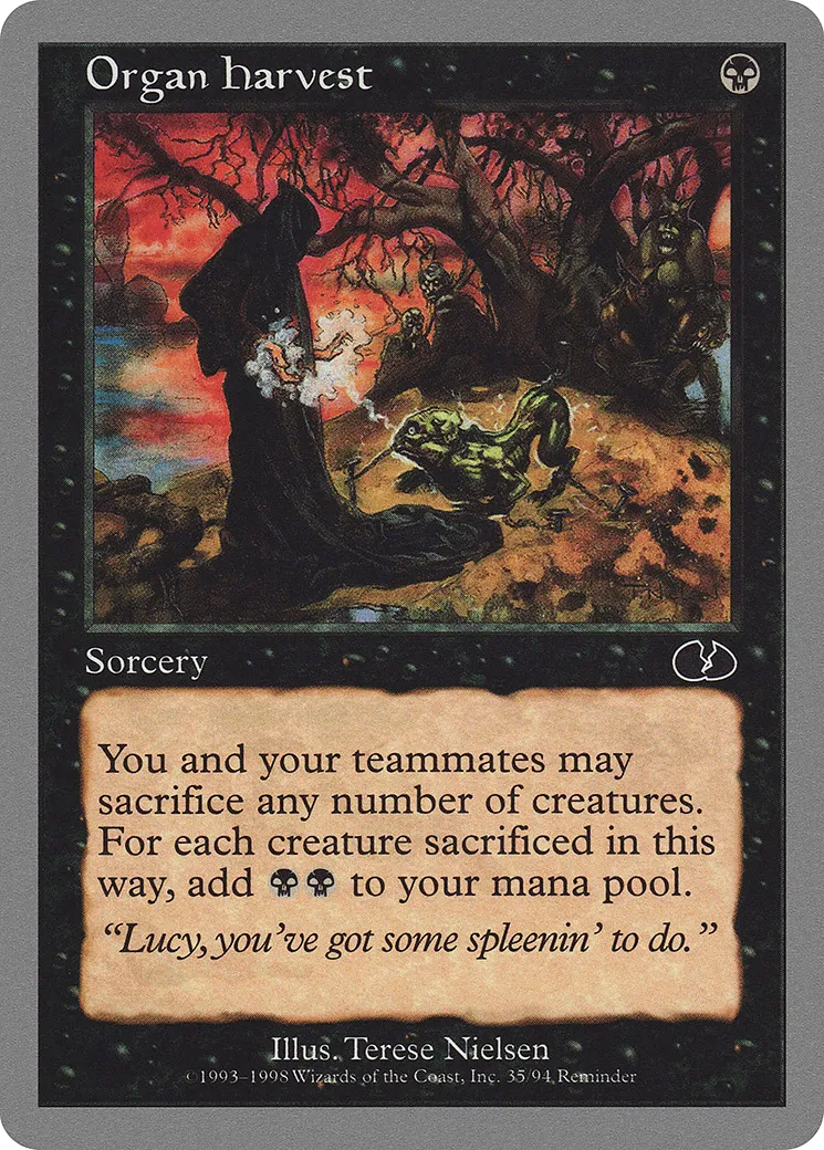 Organ Harvest — Unglued — Magic: The Gathering
