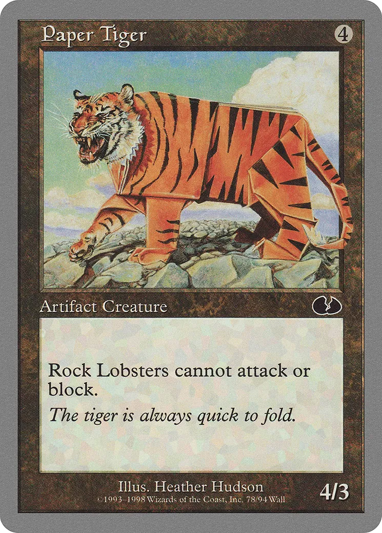 Paper Tiger — Unglued — Magic: The Gathering