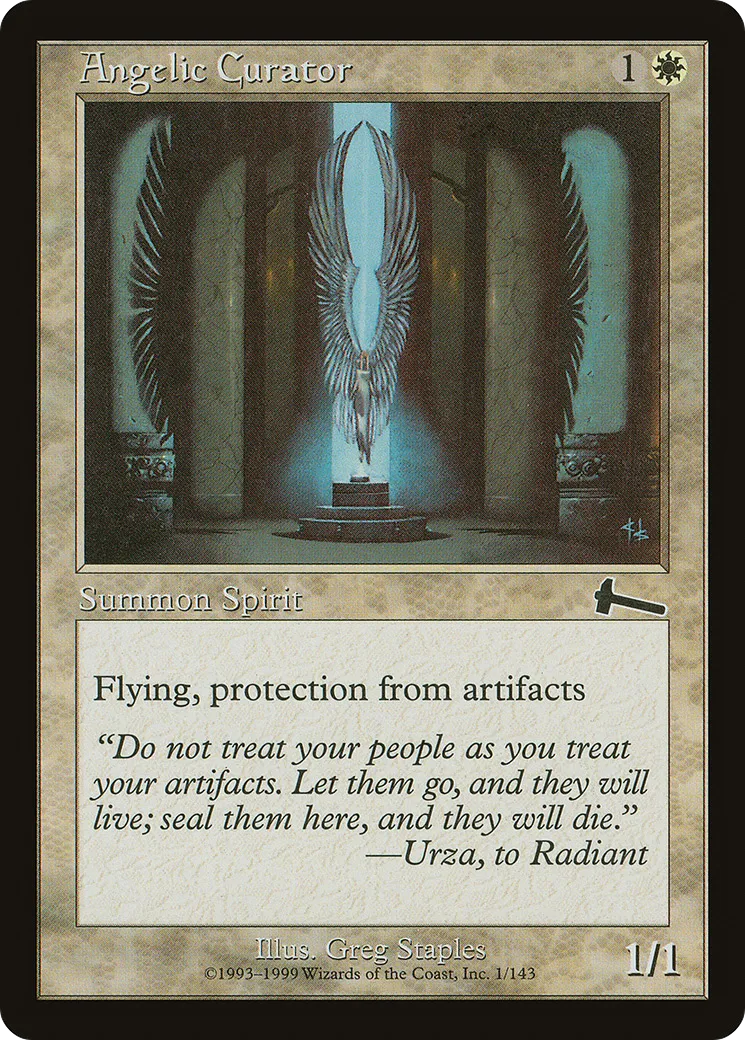 Angelic Curator — Urza's Legacy — Magic: The Gathering