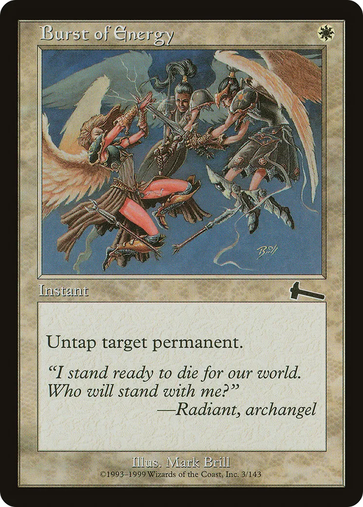 Burst of Energy — Urza's Legacy — Magic: The Gathering
